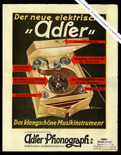 Werbeblatt adler phonograph gebraucht kaufen  Berlin