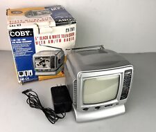 COBY CX-TV1  Compact Portable 5" Black & White Television with AM/FM Radio for sale  Shipping to South Africa