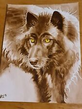 Riginal malerei wolf gebraucht kaufen  Flintbek