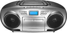 Insignia AM/FM Radio Portable CD Boombox With Bluetooth - Silver (NS-BBBT20) for sale  Shipping to South Africa