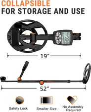 SUNPOW Metal Detector, FOLDABLE Professional Kit for Adults and Kids for sale  Shipping to South Africa