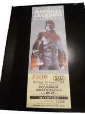 Ingresso HISTORY WORLD TOUR - MICHAEL JACKSON-10 DE AGOSTO DE 1997-HOCKENHEIM comprar usado  Enviando para Brazil