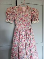 Handmade Girl's Floral Occasion Dress Age 9-10 Rose And Hubble Fabric for sale  Shipping to South Africa