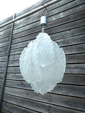 Vintage italian 12 murano  glass disc vistosi design Chandelier lamp 70s for sale  Shipping to South Africa