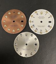 Rolex Men's 36mm Datejust Refinished Diamond Dials Steel 1601 1603 (3 Piece LOT) for sale  San Ramon