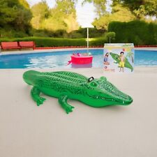 Used, INTEX INFLATABLE CROCODILE RIDE ON ALIGATOR BEACH TOY LILO SWIMMING POOL FLOAT for sale  Shipping to South Africa