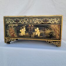 Chinoiserie black lacquered for sale  Perris