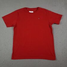 Camiseta Tommy Hilfiger masculina grande vermelha casual manga curta crianças/jovens comprar usado  Enviando para Brazil