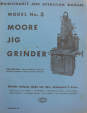 Moedor de gabarito Moore #3 (G18) – Manual de manutenção, operação e peças comprar usado  Enviando para Brazil