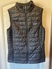 Patagonia Womens XS  Black Nano Puff Vest Full Zip Sleeveless Jacket for sale  Downers Grove