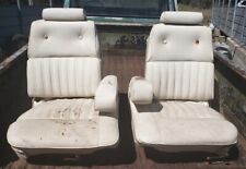 Pair 60's 70s FORD Bucket Seats Mustang Galaxie 500 tracks headrests & armrests for sale  San Marcos