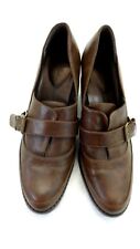 NWOB GYLLENE GRIPEN WOMEN'S BROWN LEATHER LOAFERS SIZE EURO 41  US 10-10.5 for sale  Shipping to South Africa