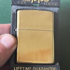 Solid brass zippo for sale  STROUD