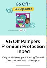 Pampers voucher coupon for sale  MANCHESTER