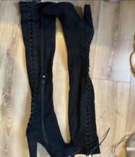 Black thigh high for sale  MANCHESTER