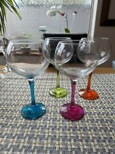 Gin goblets rainbow for sale  BURY