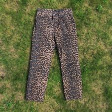 Usado, Zara TRF Womens Jeans Leopard Print High Rise Skinny Denim 00 04 chita animal comprar usado  Enviando para Brazil
