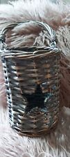 Rustic wicker candle for sale  LOWESTOFT