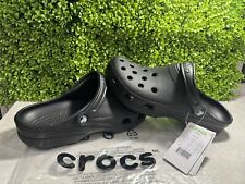 CROCS Clásico Zuecos Sin Cordones Zapatos NEGROS/EE. UU. Para hombres 10 Mujeres 12 segunda mano  Embacar hacia Argentina