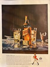 Usado, 1958 Johnnie Walker Red Label uísque escocês vintage impressão colorida anúncio Golden Moment comprar usado  Enviando para Brazil