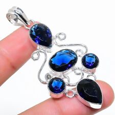 Tanzanite Gemstone 925 Sterling Silver Handmade Jewelry Pendant Size 2.50" for sale  Shipping to South Africa