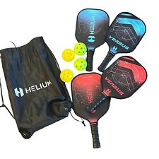 Juego de raquetas pickleball ligeras Helium versus con bolsa roja/azul 2 nuevas y 2 usadas segunda mano  Embacar hacia Argentina