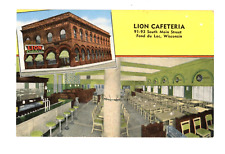 Usado, Lion Cafeteria Restaurant em Fond du Lac, Wisconsin c década de 1940 comprar usado  Enviando para Brazil