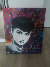 Audrey in Multicolor, obraz akrylowy na plotnie, 50x60cm, rok 2024, 950zl. na sprzedaż  PL