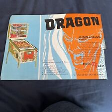 Dragon pinball original for sale  Mequon