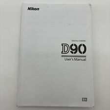 Câmera Digital Nikon D90 Manual do Usuário Inglês, usado comprar usado  Enviando para Brazil