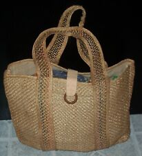 Bolsa tote de vime forrada praia palha tecido verão cesta de vime  comprar usado  Enviando para Brazil