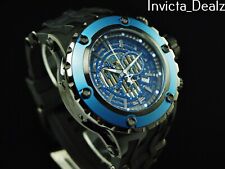 RARO INVICTA Subaqua Swiss MADE Chrono Blue&3Gunmetal Dial pulseira preta relógio SS, usado comprar usado  Enviando para Brazil