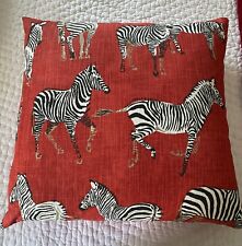 Red zebra pillow for sale  Dayton