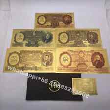 5 peças Argentina ouro plástico nota comemorativa PESO não moeda  comprar usado  Enviando para Brazil