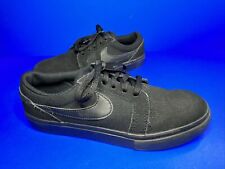 Nike SB Trainers Black Canvas Suede UK Size 5.5. for sale  Shipping to South Africa