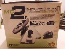 Rare Mad Catz MC2 Racing Wheel Pad and pedals Controller XBOX 360 Never Used comprar usado  Enviando para Brazil