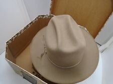 Chapéus castor estoque # 2x73 caramelo tamanho 7 caixa original cowboy extra grande oval comprar usado  Enviando para Brazil
