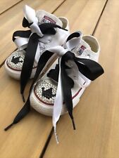 White converse customised for sale  BRISTOL
