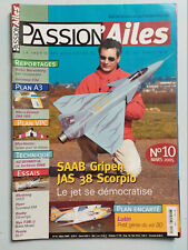 PAssion Ailes n°10 du 03/2005; Plan Lupin / Saab Gripen JAS 38 Scorpio / Plan VPC for sale  Shipping to South Africa