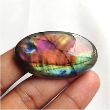 Natural Purple Flash Spectrolite Labradorite Cabochon Blue Gemstone 86 Cts #8915, used for sale  Shipping to South Africa