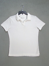 Camisa polo para mujer Cutter & Buck grande 12 14 blanca golf activa manga corta damas segunda mano  Embacar hacia Argentina