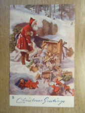 Santa christmas postcard for sale  KNOTTINGLEY