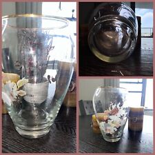 Vase glass gold for sale  Brooklyn