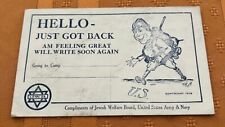 Judaica postcard 1919 for sale  Minneapolis