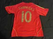 Camiseta deportiva de fútbol Cesc Fábregas para hombre roja mediana España 2008 euro Adidas segunda mano  Embacar hacia Argentina