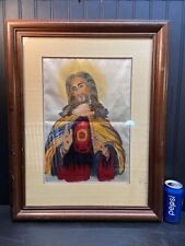 framed embroidered jesus for sale  Mount Holly Springs