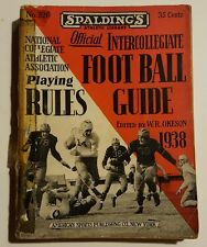 1938 Spalding's Guia Oficial Futebol Universitário Ncaa Regras E Equipamentos Catálogo comprar usado  Enviando para Brazil