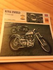 Royal Enfield 350 Bullet trial 1950 Carte moto Collection Atlas UK d'occasion  Decize