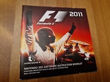 Folheto de instruções Formula 1 F1 2011 - Nintendo 3DS comprar usado  Enviando para Brazil