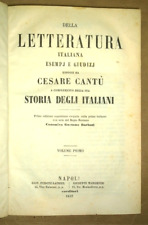 Cesare cantù letteratura usato  Italia